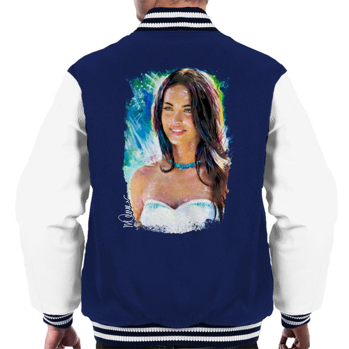 Sidney Maurer Original Portrait Of Megan Fox Men's Varsity Jacket