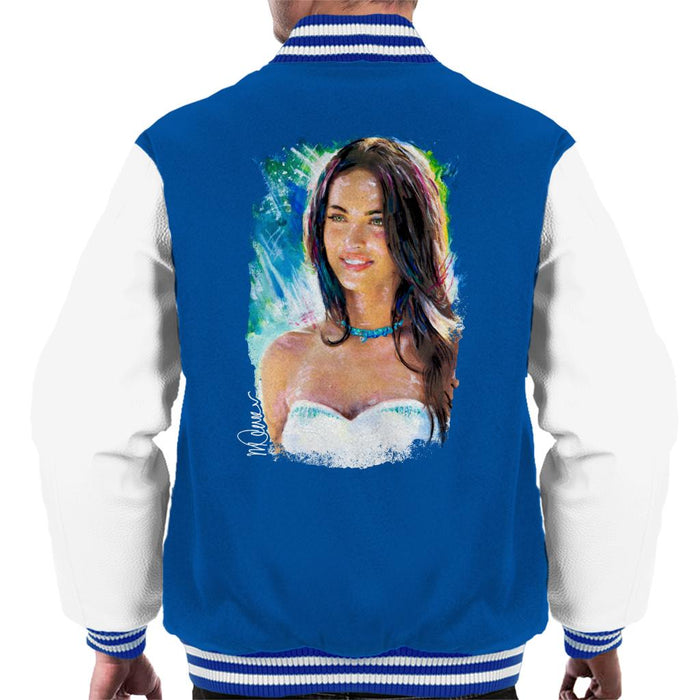 Sidney Maurer Original Portrait Of Megan Fox Men's Varsity Jacket