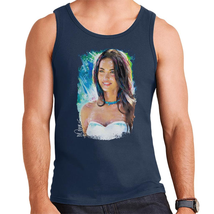 Sidney Maurer Original Portrait Of Megan Fox Men's Vest