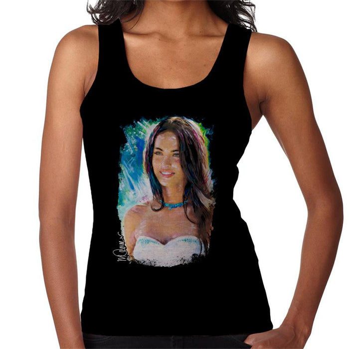 Sidney Maurer Original Portrait Of Megan Fox Women's Vest