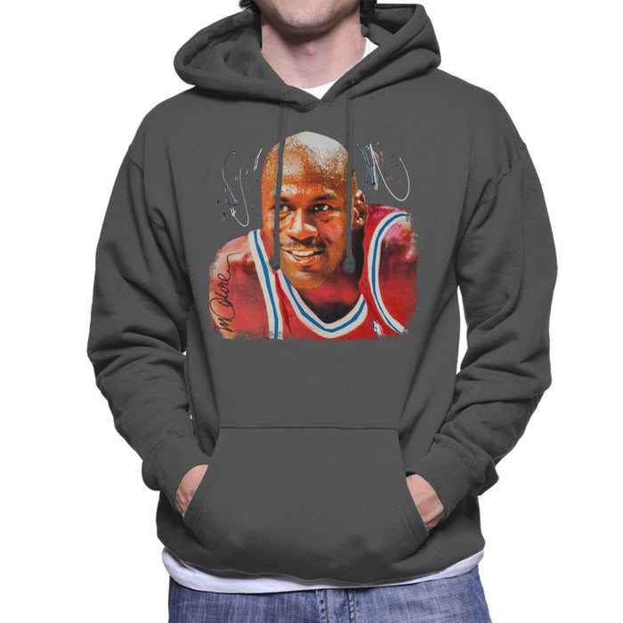Sidney Maurer Original Portrait Of Michael Jordan Chicago Bulls Men's Hooded Sweatshirt