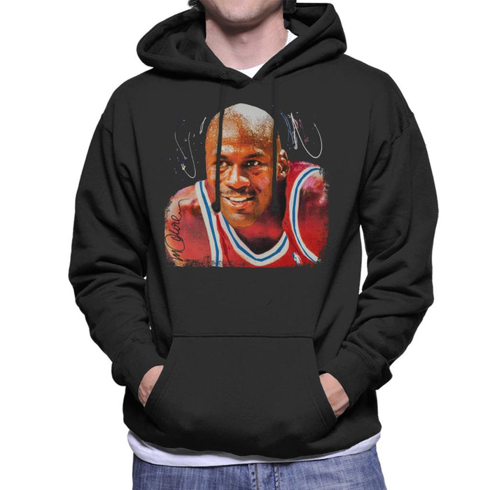 Sidney Maurer Original Portrait Of Michael Jordan Chicago Bulls Men's Hooded Sweatshirt