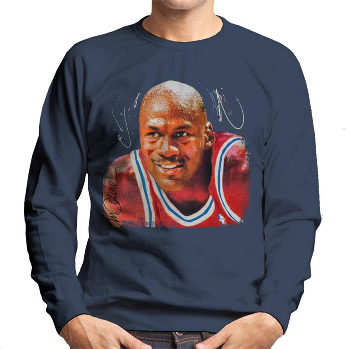 Sidney Maurer Original Portrait Of Michael Jordan Chicago Bulls Men's Sweatshirt