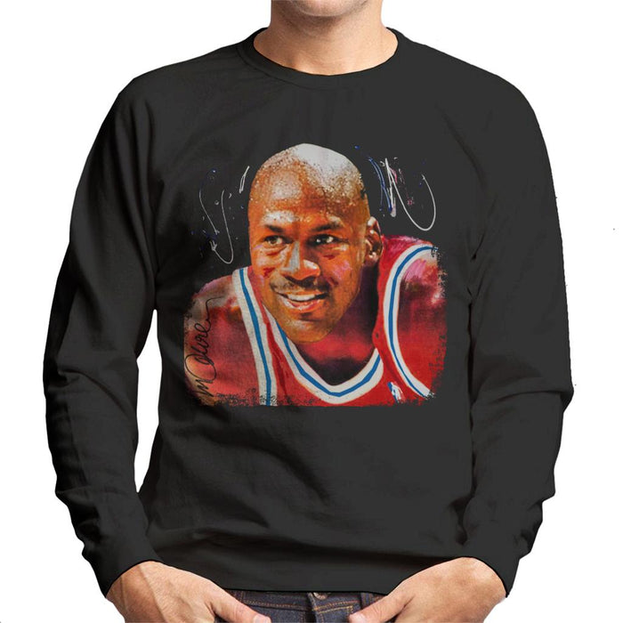 Sidney Maurer Original Portrait Of Michael Jordan Chicago Bulls Men's Sweatshirt