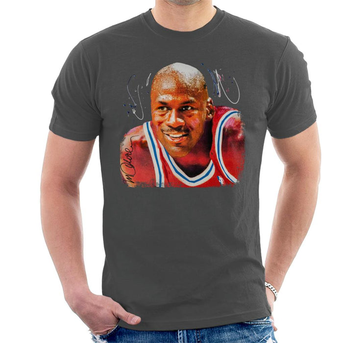 Sidney Maurer Original Portrait Of Michael Jordan Chicago Bulls Men's T-Shirt