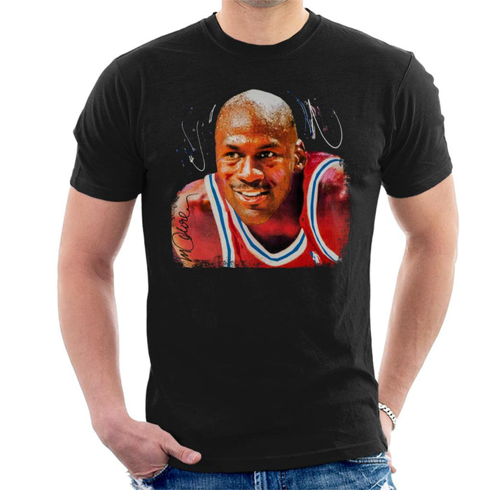 Sidney Maurer Original Portrait Of Michael Jordan Chicago Bulls Men's T-Shirt