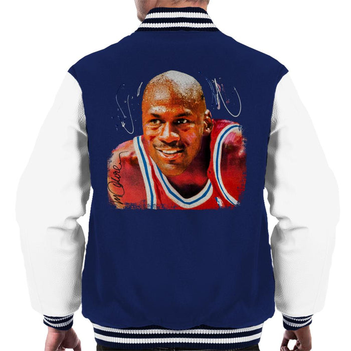 Sidney Maurer Original Portrait Of Michael Jordan Chicago Bulls Men's Varsity Jacket