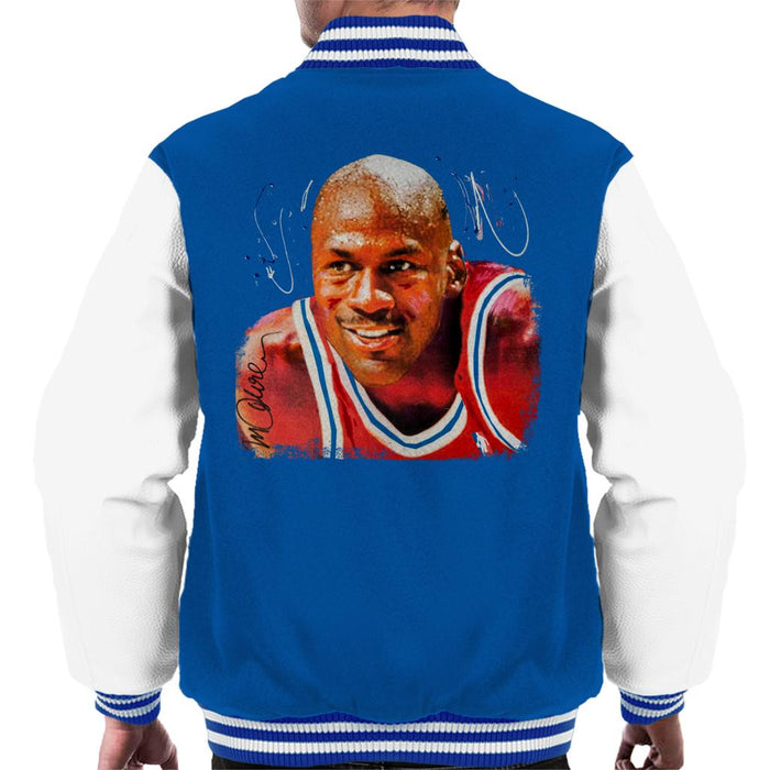 Sidney Maurer Original Portrait Of Michael Jordan Chicago Bulls Men's Varsity Jacket