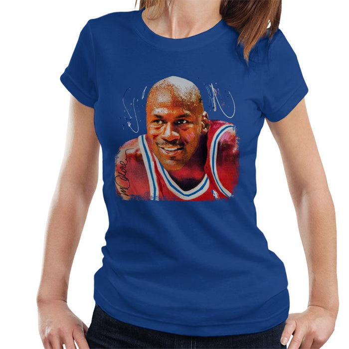 Sidney Maurer Original Portrait Of Michael Jordan Chicago Bulls Women's T-Shirt
