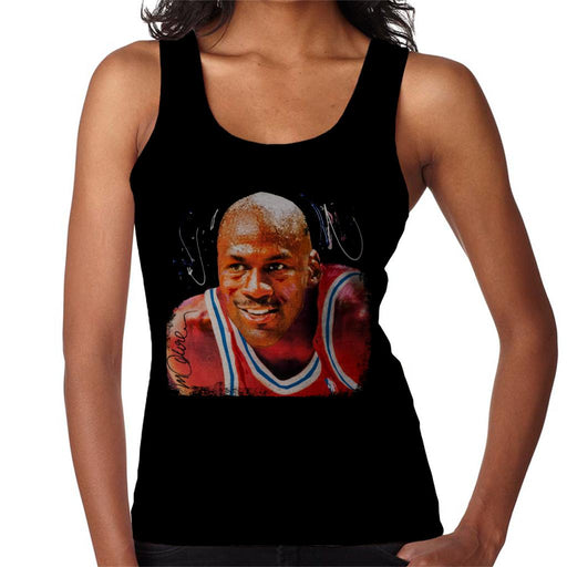 Sidney Maurer Original Portrait Of Michael Jordan Chicago Bulls Women's Vest