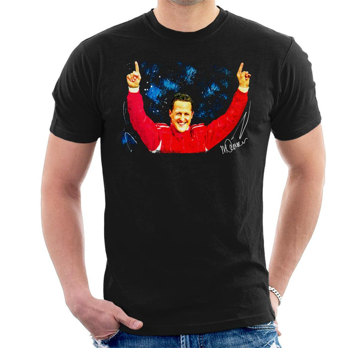 Sidney Maurer Original Portrait Of Michael Schumacher Ferrari Men's T-Shirt