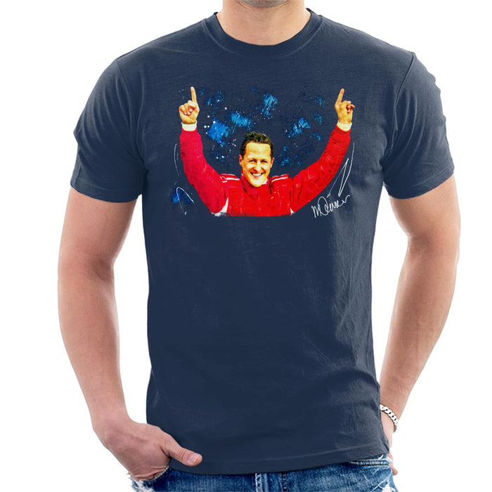 Sidney Maurer Original Portrait Of Michael Schumacher Ferrari Men's T-Shirt