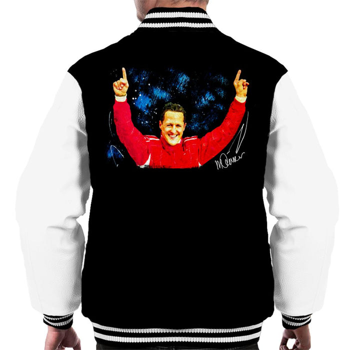 Sidney Maurer Original Portrait Of Michael Schumacher Ferrari Men's Varsity Jacket