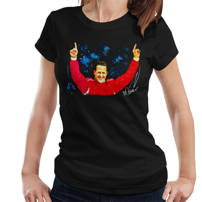 Sidney Maurer Original Portrait Of Michael Schumacher Ferrari Women's T-Shirt