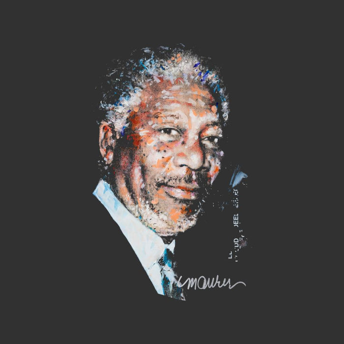 Sidney Maurer Original Portrait Of Morgan Freeman Women's Sweatshirt