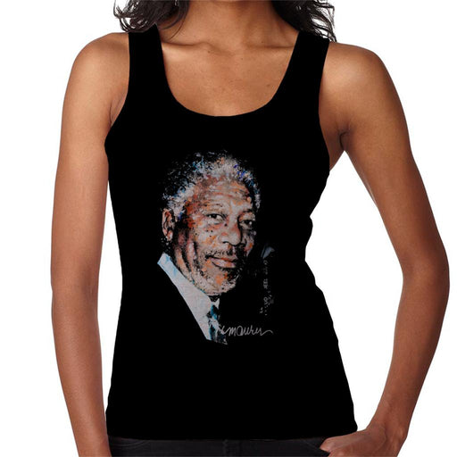 Sidney Maurer Original Portrait Of Morgan Freeman Women's Vest