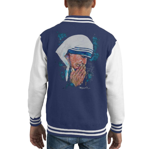 Sidney Maurer Original Portrait Of Mother Teresa Kid's Varsity Jacket