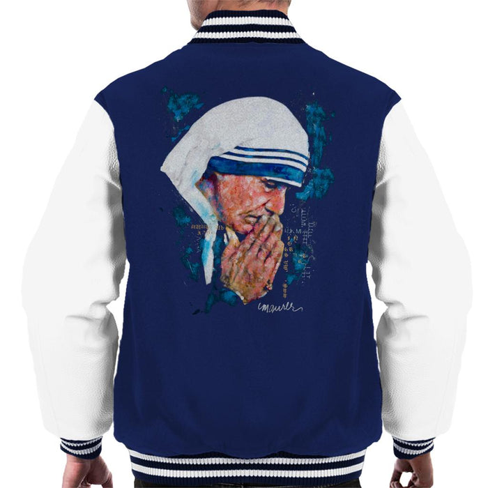 Sidney Maurer Original Portrait Of Mother Teresa Men's Varsity Jacket