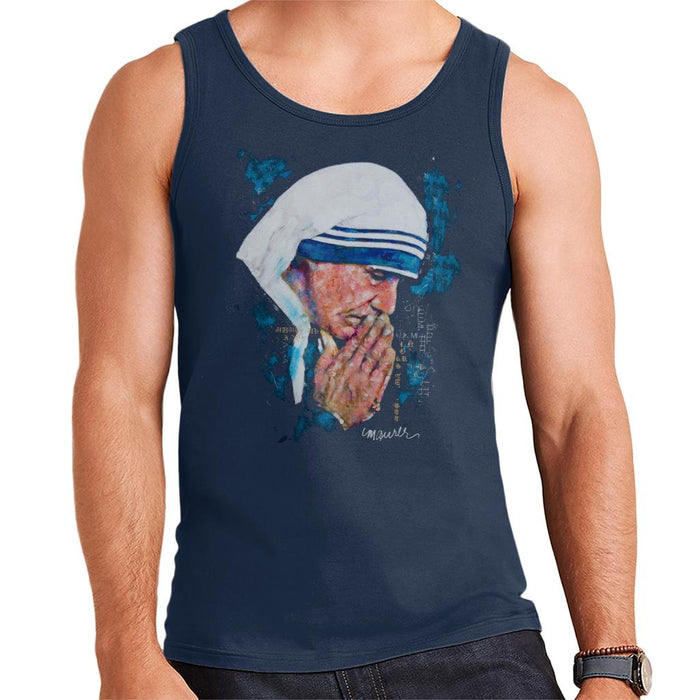 Sidney Maurer Original Portrait Of Mother Teresa Men's Vest