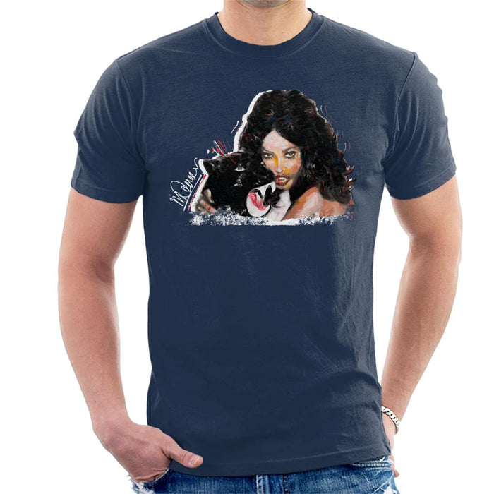 Sidney Maurer Original Portrait Of Naomi Campbell Panther Men's T-Shirt