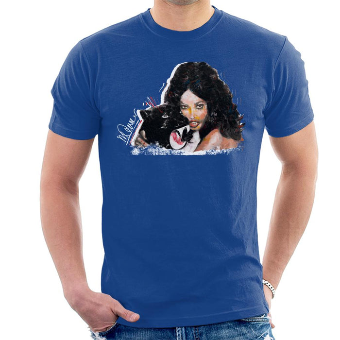 Sidney Maurer Original Portrait Of Naomi Campbell Panther Men's T-Shirt
