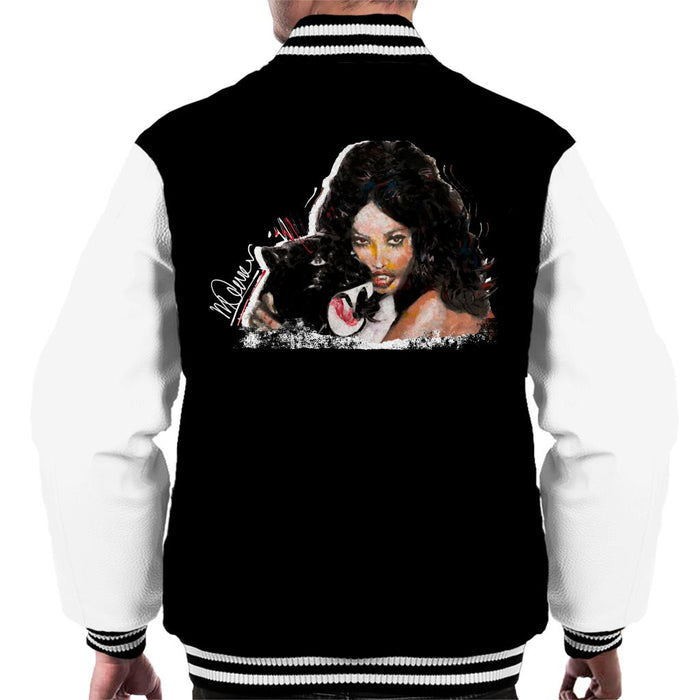 Sidney Maurer Original Portrait Of Naomi Campbell Panther Men's Varsity Jacket