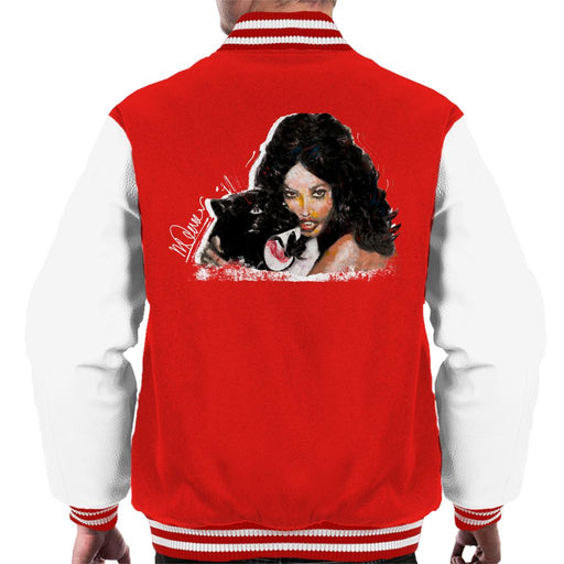 Sidney Maurer Original Portrait Of Naomi Campbell Panther Men's Varsity Jacket