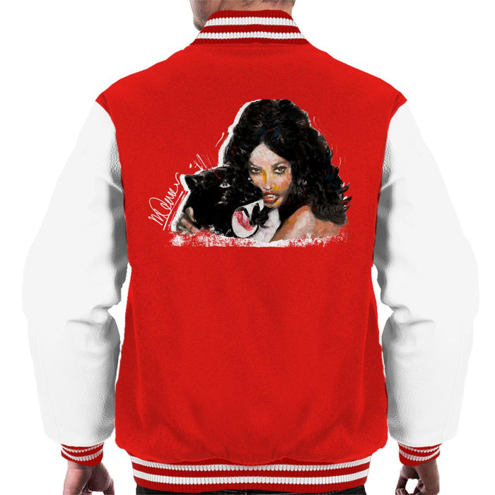 Sidney Maurer Original Portrait Of Naomi Campbell Panther Men's Varsity Jacket