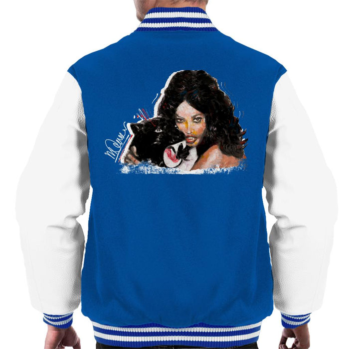 Sidney Maurer Original Portrait Of Naomi Campbell Panther Men's Varsity Jacket