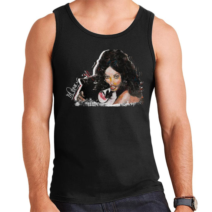 Sidney Maurer Original Portrait Of Naomi Campbell Panther Men's Vest