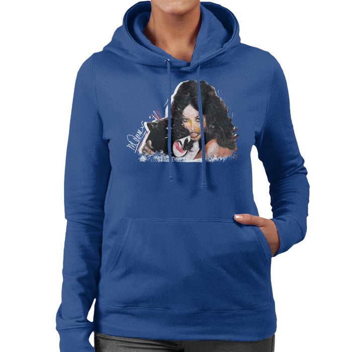 Sidney Maurer Original Portrait Of Naomi Campbell Panther Women's Hooded Sweatshirt