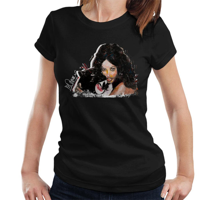 Sidney Maurer Original Portrait Of Naomi Campbell Panther Women's T-Shirt