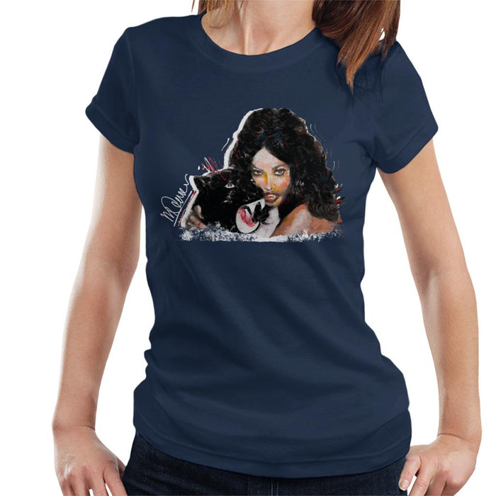 Sidney Maurer Original Portrait Of Naomi Campbell Panther Women's T-Shirt