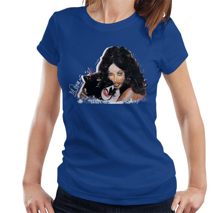 Sidney Maurer Original Portrait Of Naomi Campbell Panther Women's T-Shirt