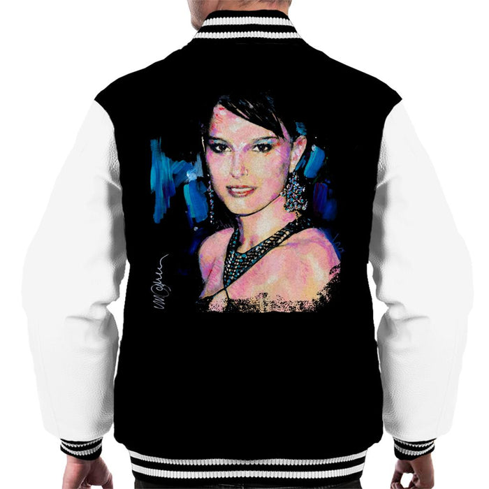 Sidney Maurer Original Portrait Of Natalie Portman Men's Varsity Jacket