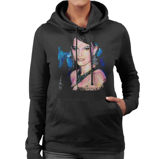Sidney Maurer Original Portrait Of Natalie Portman Women's Hooded Sweatshirt
