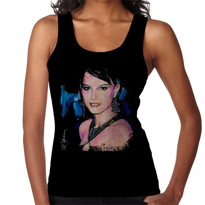 Sidney Maurer Original Portrait Of Natalie Portman Women's Vest