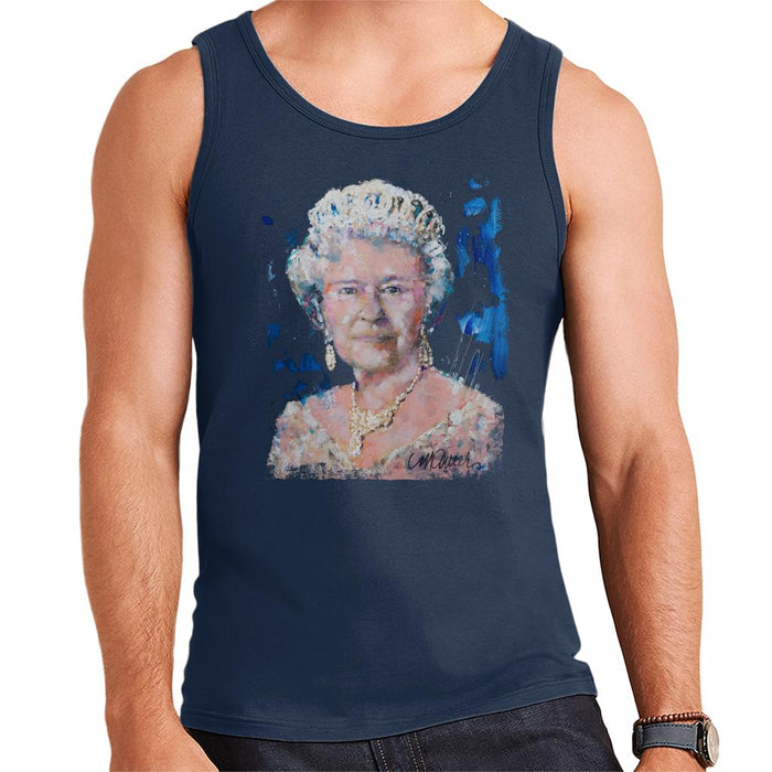 Sidney Maurer Original Portrait Of Queen Elizabeth II Men's Vest