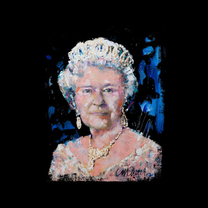 Sidney Maurer Original Portrait Of Queen Elizabeth II Women's Sweatshirt