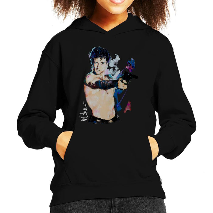 Sidney Maurer Original Portrait Of Robert De Niro Taxi Driver Kid's Hooded Sweatshirt