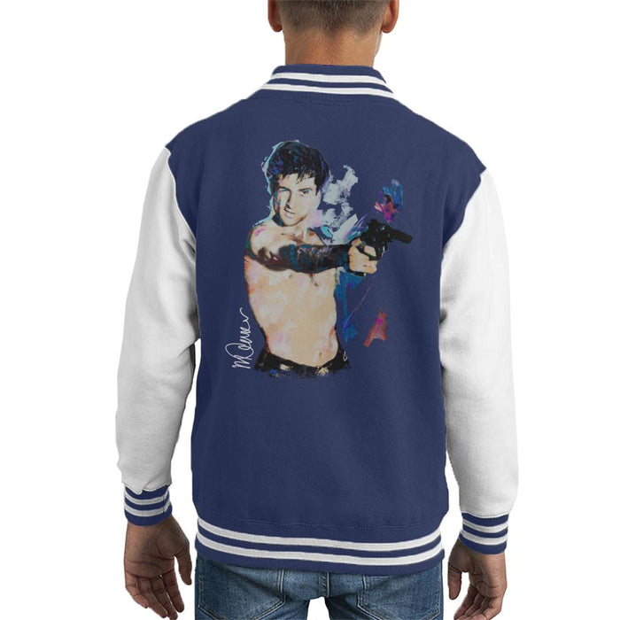 Sidney Maurer Original Portrait Of Robert De Niro Taxi Driver Kid's Varsity Jacket