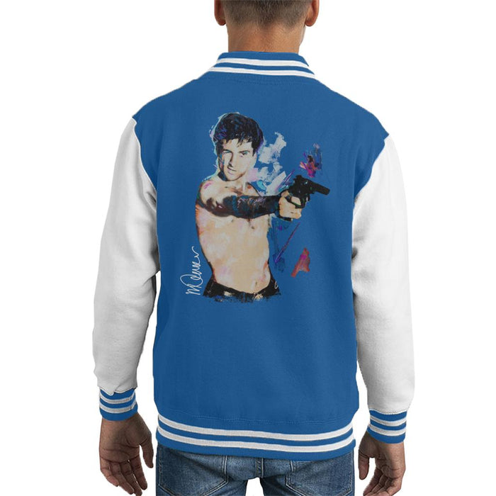 Sidney Maurer Original Portrait Of Robert De Niro Taxi Driver Kid's Varsity Jacket