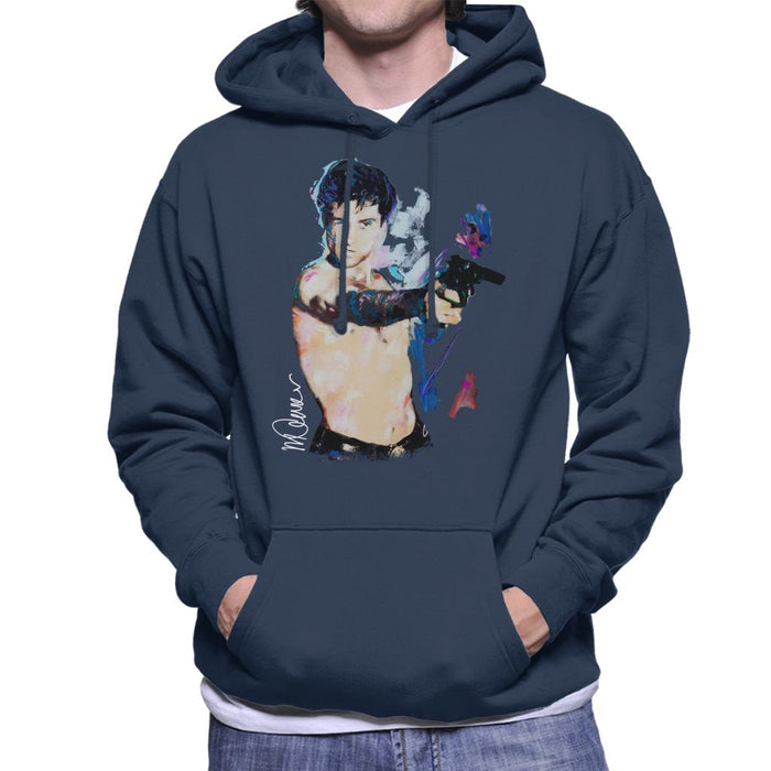 Sidney Maurer Original Portrait Of Robert De Niro Taxi Driver Men's Hooded Sweatshirt