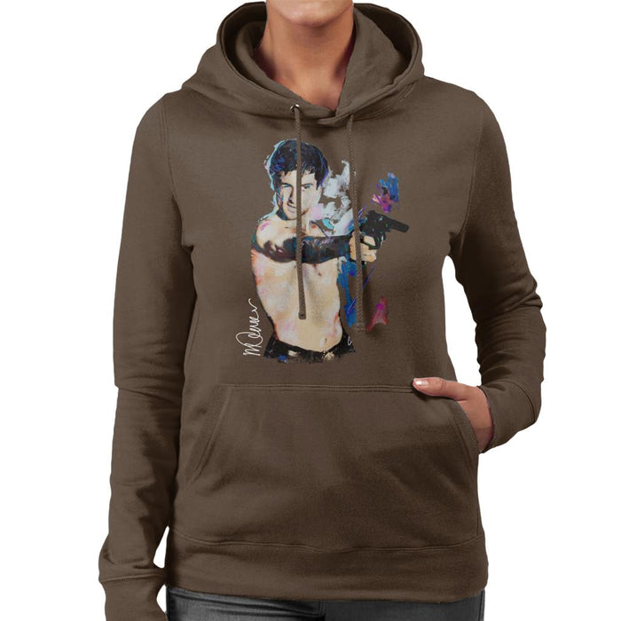 Sidney Maurer Original Portrait Of Robert De Niro Taxi Driver Women's Hooded Sweatshirt
