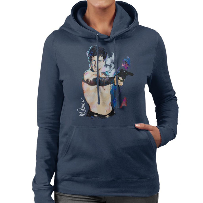 Sidney Maurer Original Portrait Of Robert De Niro Taxi Driver Women's Hooded Sweatshirt