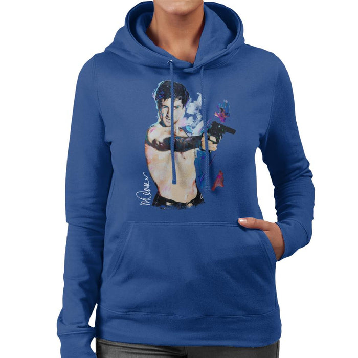 Sidney Maurer Original Portrait Of Robert De Niro Taxi Driver Women's Hooded Sweatshirt