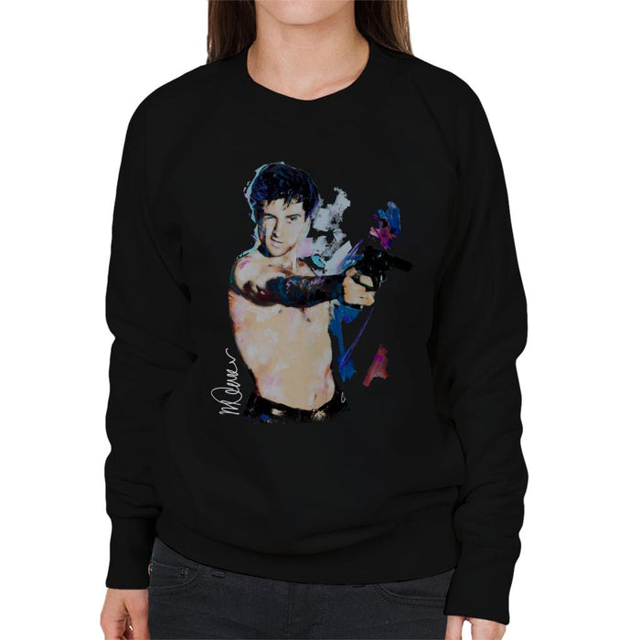 Sidney Maurer Original Portrait Of Robert De Niro Taxi Driver Women's Sweatshirt