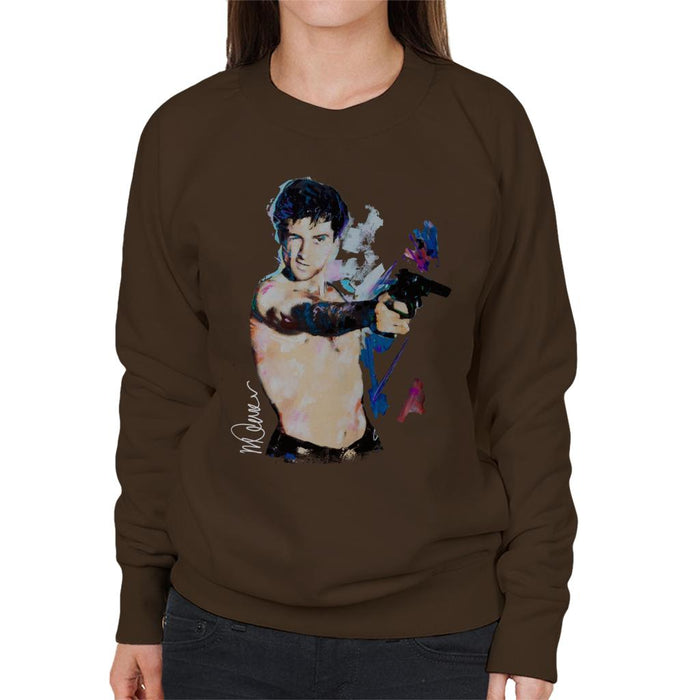 Sidney Maurer Original Portrait Of Robert De Niro Taxi Driver Women's Sweatshirt