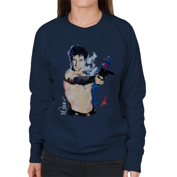 Sidney Maurer Original Portrait Of Robert De Niro Taxi Driver Women's Sweatshirt