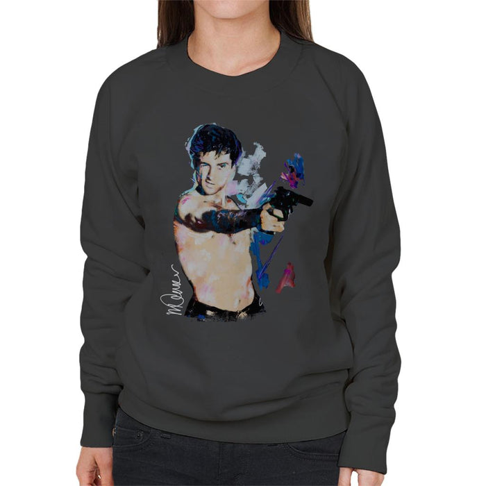 Sidney Maurer Original Portrait Of Robert De Niro Taxi Driver Women's Sweatshirt